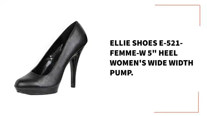 Ellie Shoes E-521-Femme-W 5&quot; Heel Women&#039;s WIDE Width Pump. by@Outfy