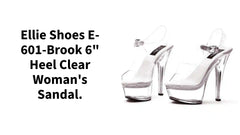 Ellie Shoes E-601-Brook 6" Heel Clear Women's Sandal. от @Outfy