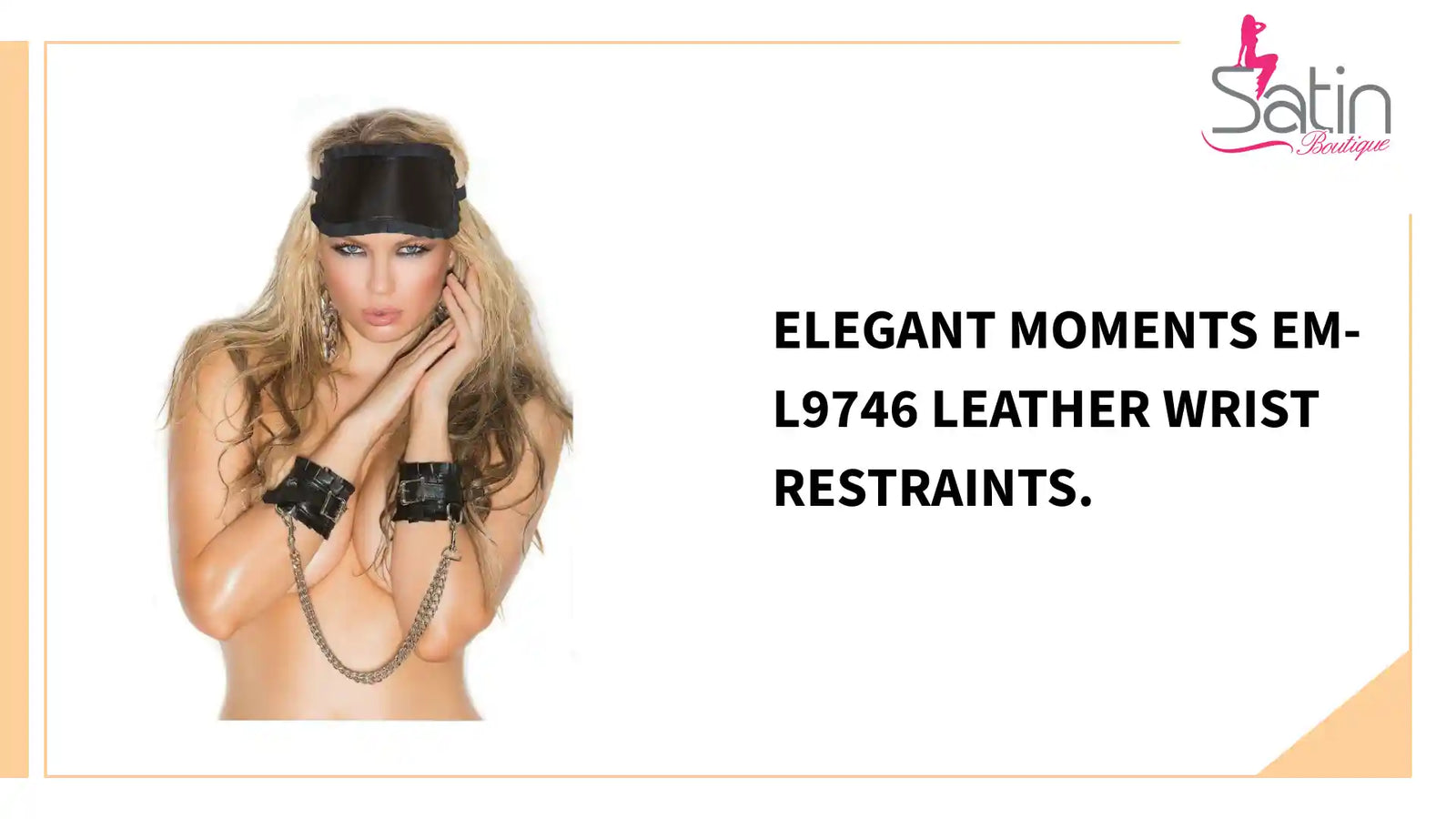 Elegant Moments EM-L9746 Leather wrist restraints. by@Outfy