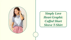 Simply Love Heart Graphic Cuffed Short Sleeve T-Shirt by@Outfy
