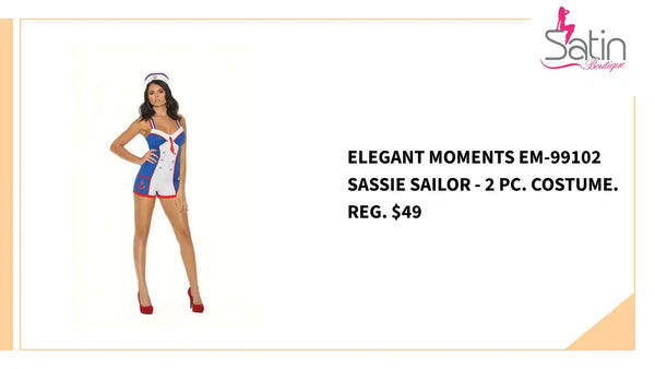Elegant Moments EM-99102 Sassie Sailor - 2 Pc. Costume. Reg. $49 by@Outfy
