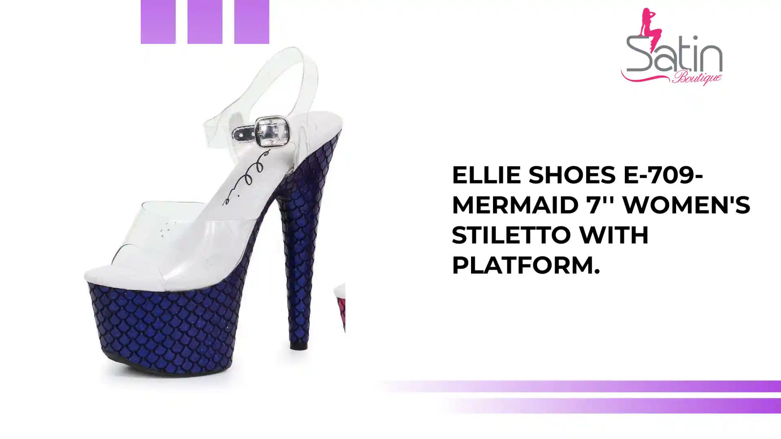 Ellie Shoes E-709-Mermaid 7&#039;&#039; Women&#039;s Stiletto With Platform. by@Outfy