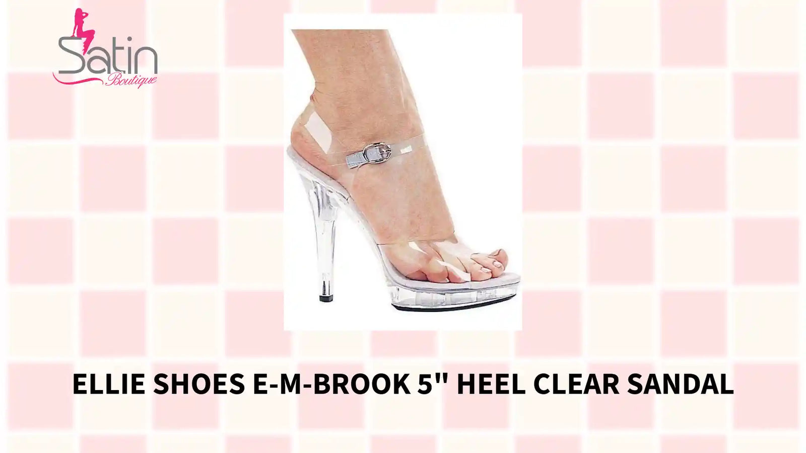 Ellie Shoes EM-Brook sandale s prozirnom petom od @Outfy