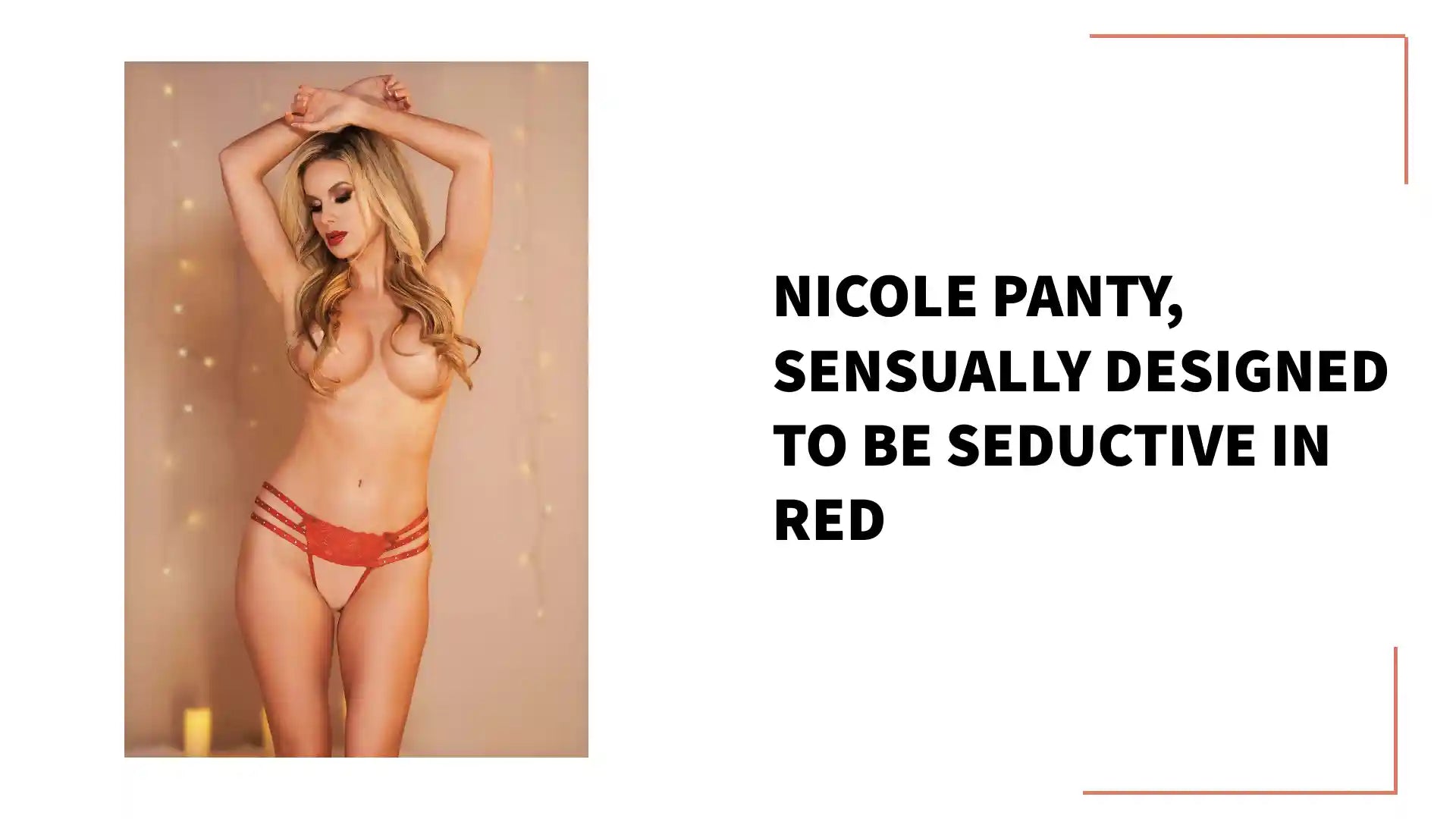 Nicole Panty, Sensually designed to be seductive in Red by@Outfy