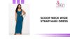 Scoop Neck Wide Strap Maxi Dress by@Outfy