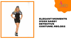 Elegant Moments 9159X Sassy Detective Costume. Reg.$52 by@Outfy