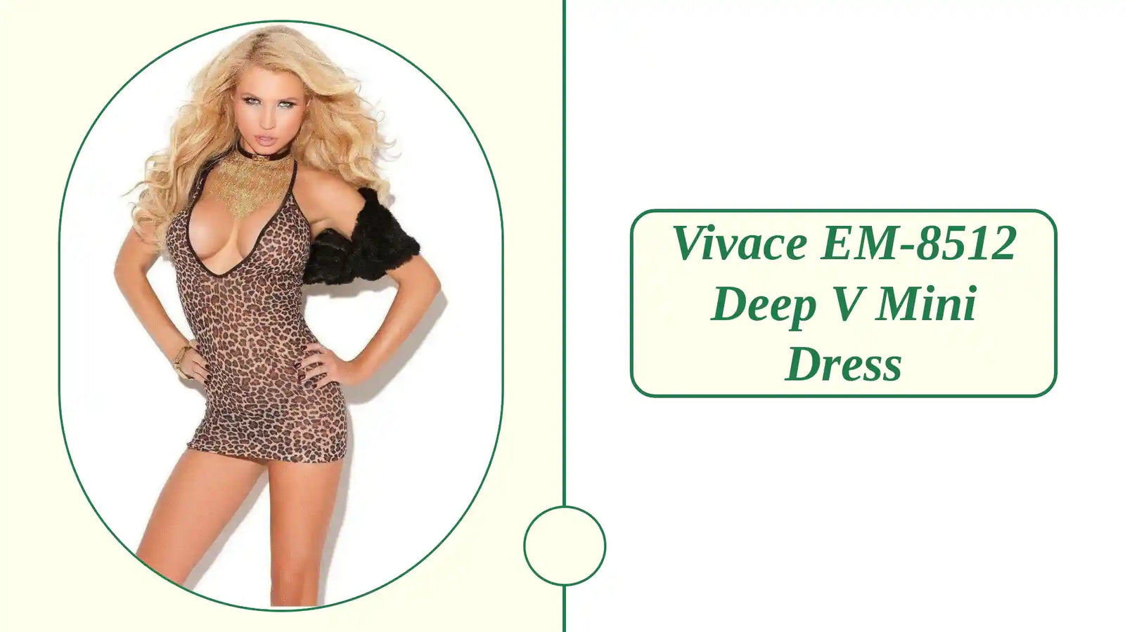 Мини рокля Vivace EM-8512 Deep V от @Outfy