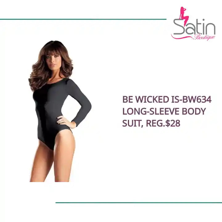 Be Wicked IS-BW634 Long-sleeve Body Suit, Reg.$28 by@Outfy