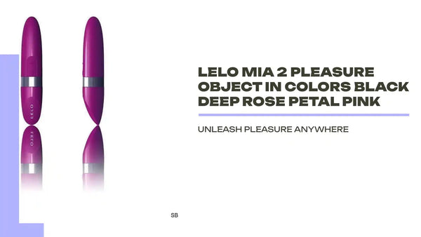 LELO MIA 2 Pleasure object in Colors Black Deep Rose Petal Pink by@Outfy