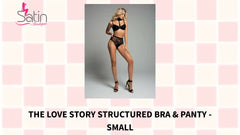 the love story structured bra &amp; panty - Small by@Outfy