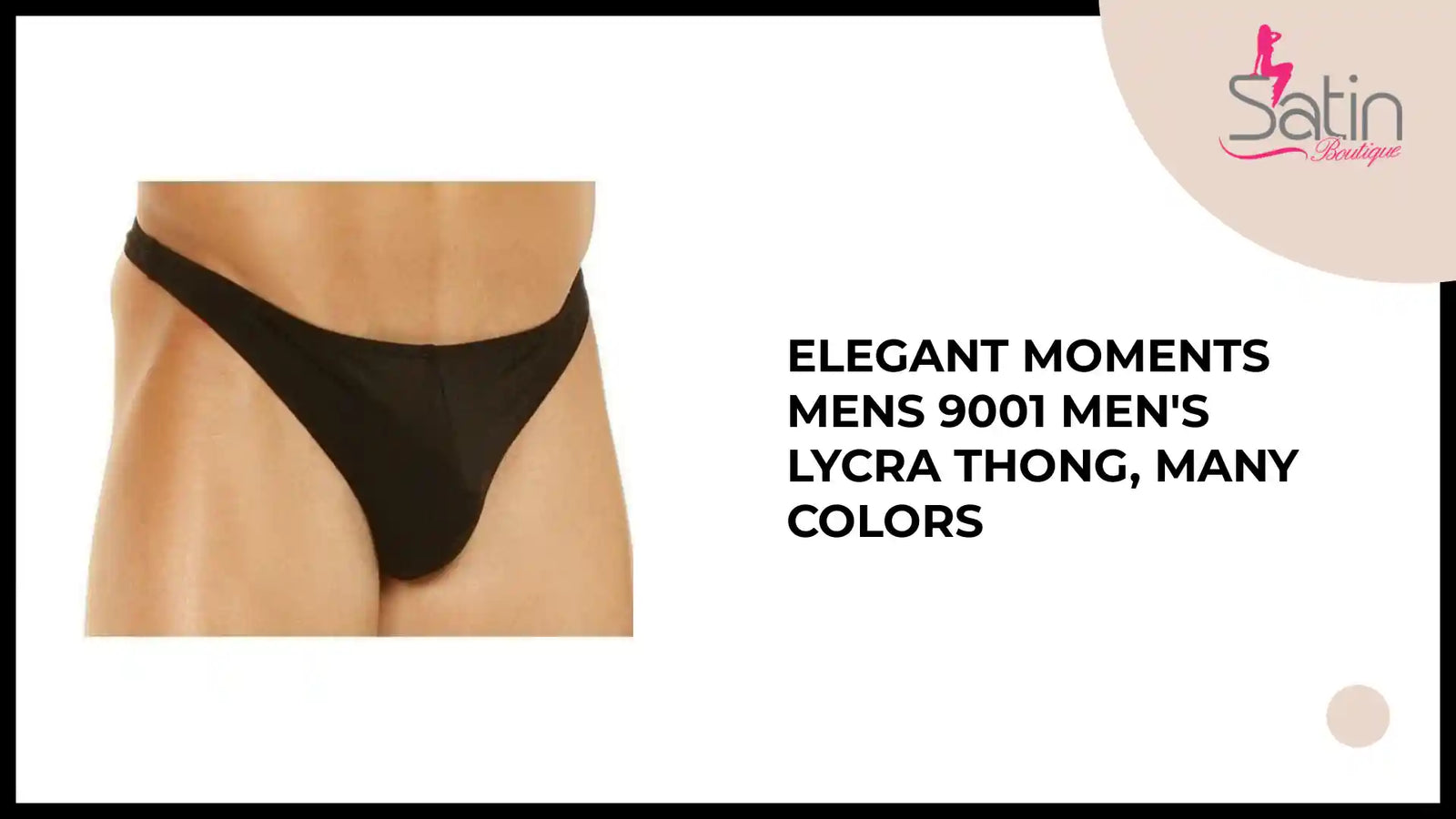 Elegant Moments Mens 9001 Men&#039;s Lycra thong, many colors by@Outfy