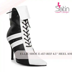 حذاء تحكيمي Ellie Shoe E-457-REF بكعب 4.5 بوصة حتى الكاحل من Outfy