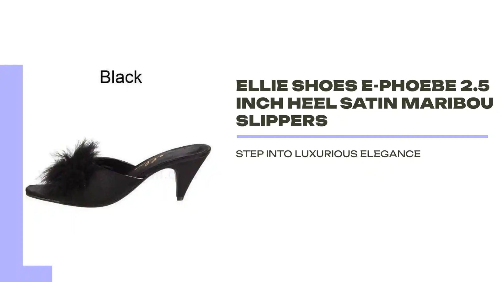 Ellie Shoes E-Phoebe 2.5 inch Heel Satin Maribou Slippers by@Outfy