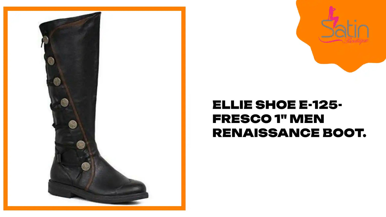 Мужчынскія боты Ellie Shoe E-125-FRESCO 1 цаля ў стылі Рэнесанс. ад @Outfy