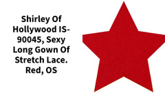 Shirley of Hollywood IS-90045, Sexy Long Gown of Stretch Lace. Red, OS by@Outfy