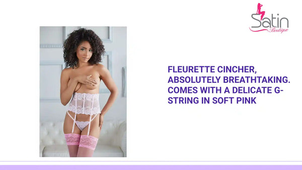 Fleurette Cincher, absolutely breathtaking. Comes with a delicate G-string in soft Pink by@Outfy