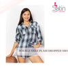 Double Take Plaid Dropped Shoulder Shirt by@Outfy