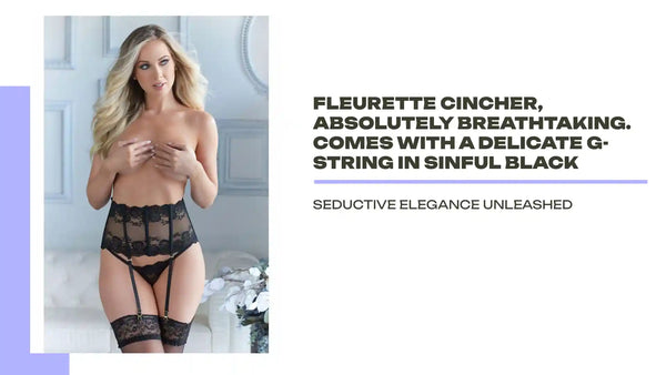 Fleurette Cincher, absolutely breathtaking. Comes with a delicate G-string in sinful Black by@Outfy
