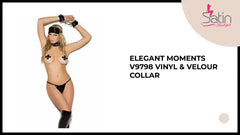 Elegant Moments V9798 Vinyl &amp; Velour Collar by@Outfy