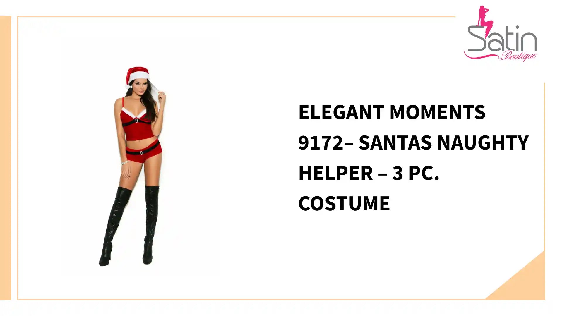 Elegant Moments 9172&ndash; Santas Naughty Helper &ndash; 3 pc. costume by@Outfy