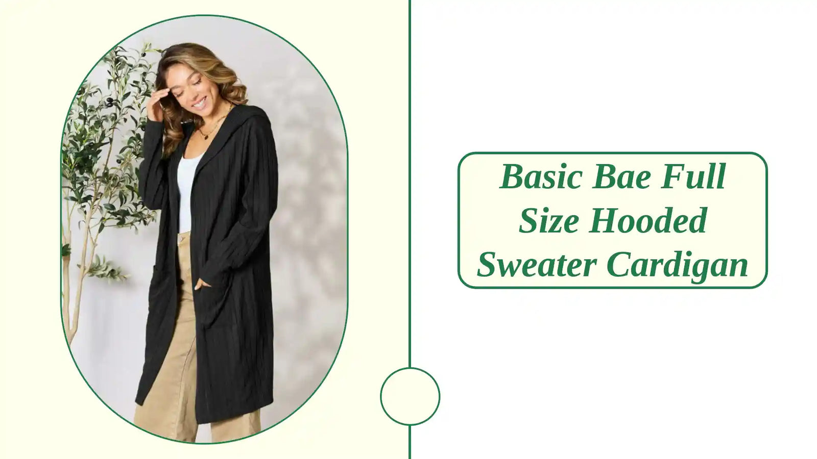 Basic Bae Full Size Hooded Sweater Cardigan by@Outfy