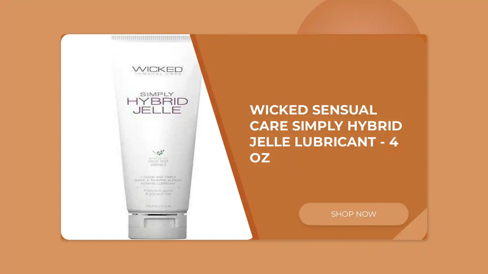 Wicked Sensual Care Simply Hybrid Jelle Lubricant - 4 oz by@Outfy