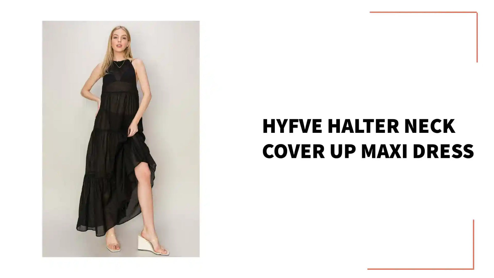 HYFVE Halter Neck Cover Up Maxi Dress by@Outfy