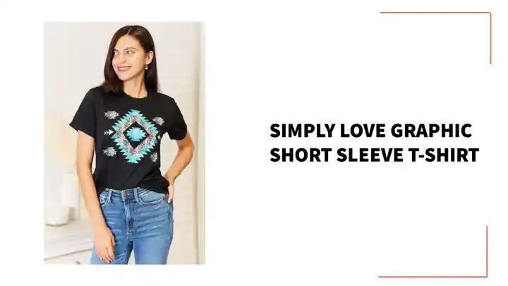 Simply Love Graphic Short Sleeve T-Shirt by@Outfy