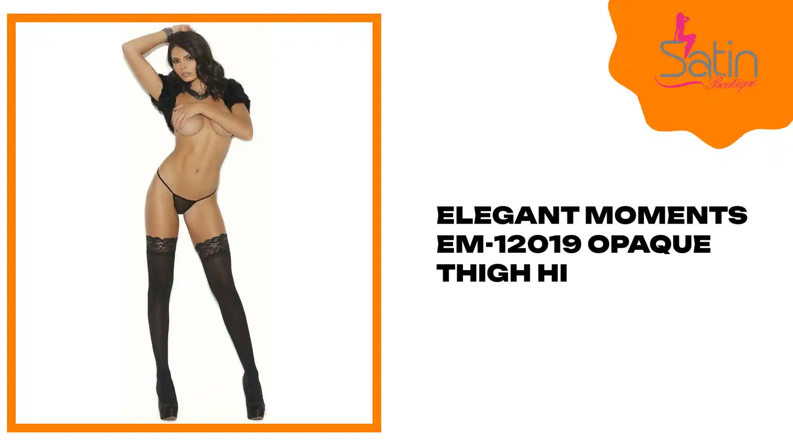 Elegant Moments EM-12019 Opaque Thigh Hi by@Outfy