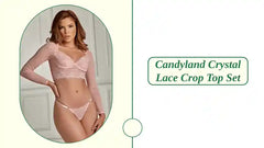 Candyland Crystal Lace Crop Top Set by@Outfy