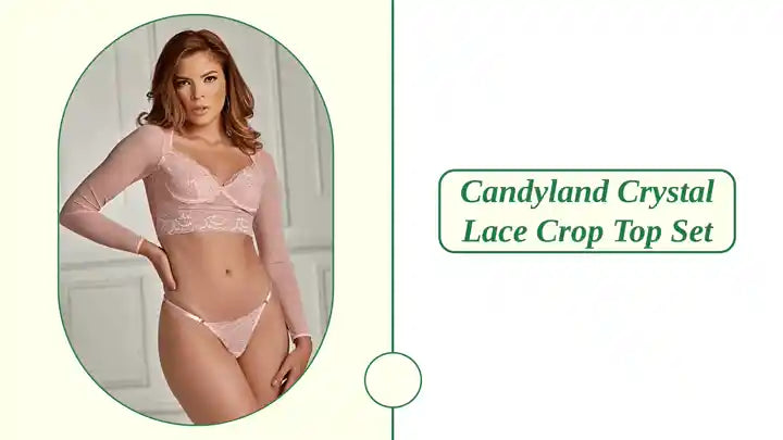 Candyland Crystal Lace Crop Top Set by@Outfy