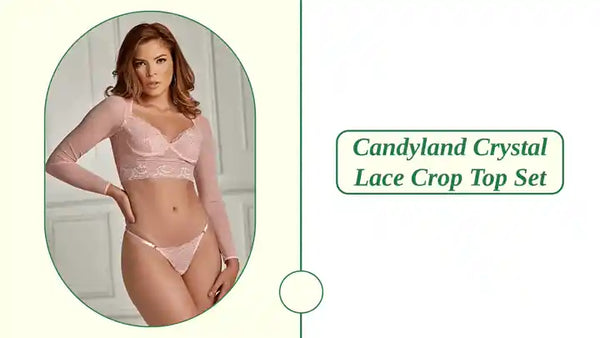 Candyland Crystal Lace Crop Top Set by@Outfy