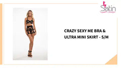 crazy sexy me bra &amp; ultra mini skirt - S/M by@Outfy