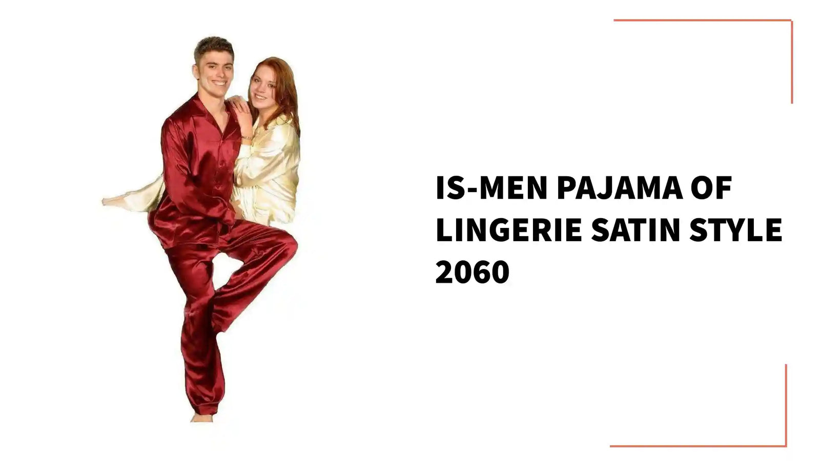 IS-Men Pajama of Lingerie Satin Style 2060 by@Outfy