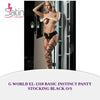 G World EL-1318 Basic Instinct Panty Stocking Black O/S by@Outfy