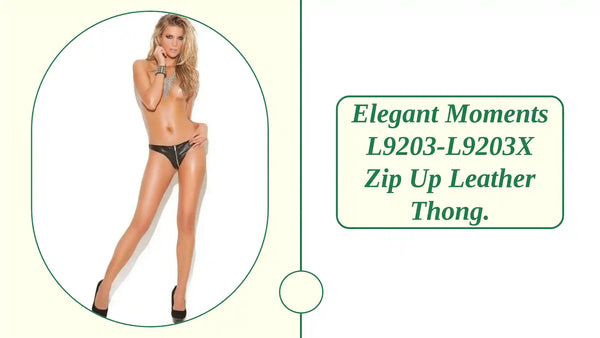 لحظات أنيقة L9203-L9203X سروال داخلي جلدي بسحاب. من @Outfy