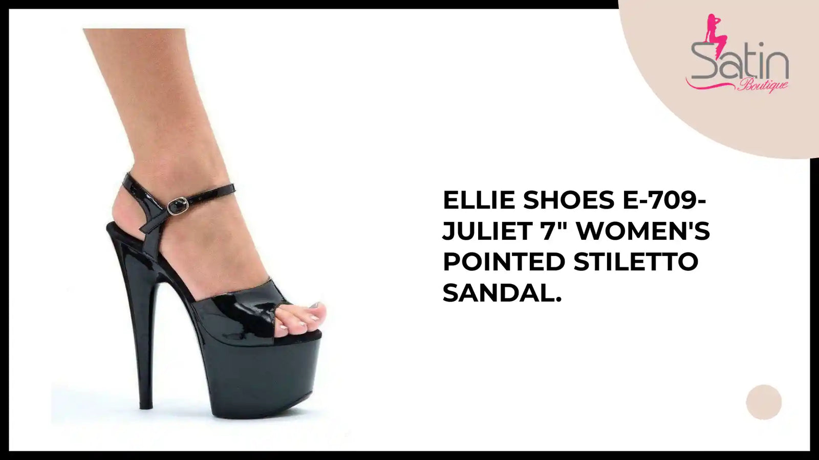 Ellie Shoes E-709-Juliet 7&quot; Women&#039;s Pointed Stiletto Sandal. by@Outfy