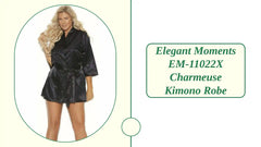 Elegant Moments EM-11022X Charmeuse Kimono Robe by@Outfy