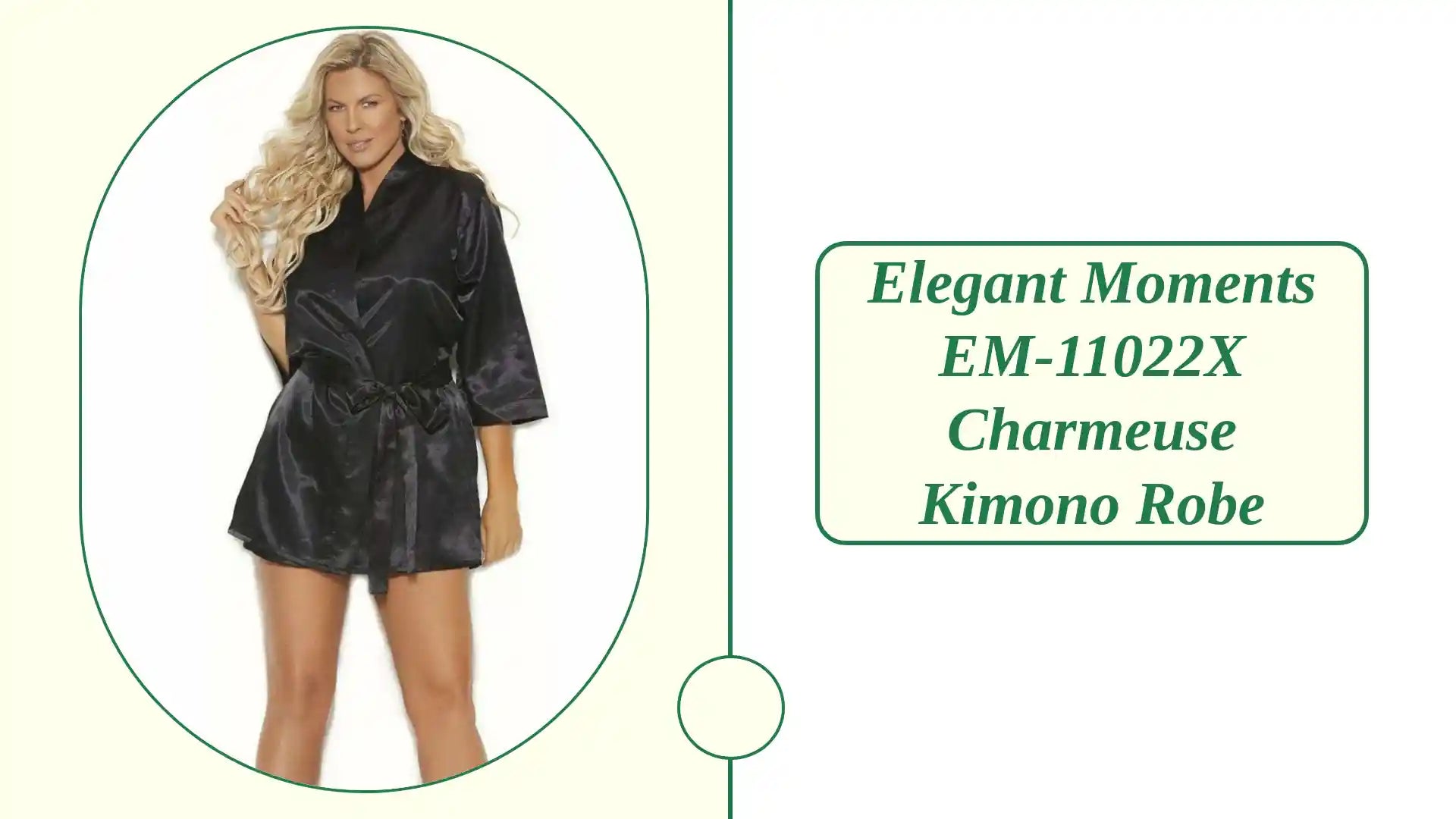 Elegant Moments EM-11022X Charmeuse Kimono Robe by@Outfy