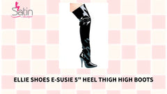 Ellie Shoes E-Susie 5" ботуши до бедрото с ток от @Outfy
