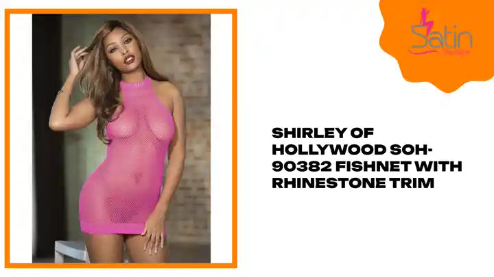 Shirley Of Hollywood Soh-90382 Fishnet With Rhinestone Trim by@Outfy