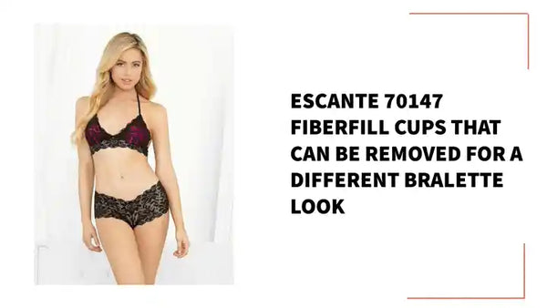 أكواب Escante 70147 المصنوعة من الألياف والتي يمكن إزالتها للحصول على مظهر حمالة صدر مختلفة من Outfy