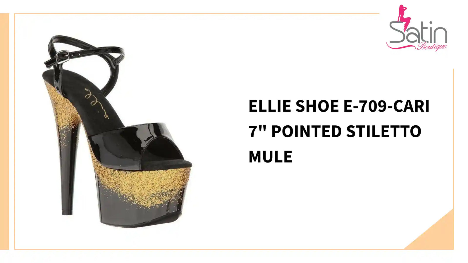 Ellie Shoe E-709-CARI 7&quot; Pointed Stiletto Mule by@Outfy