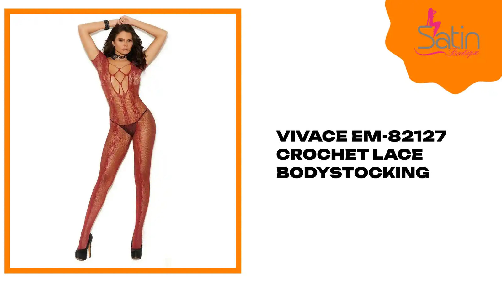 Vivace EM-82127 Crochet Lace Bodystocking by@Outfy
