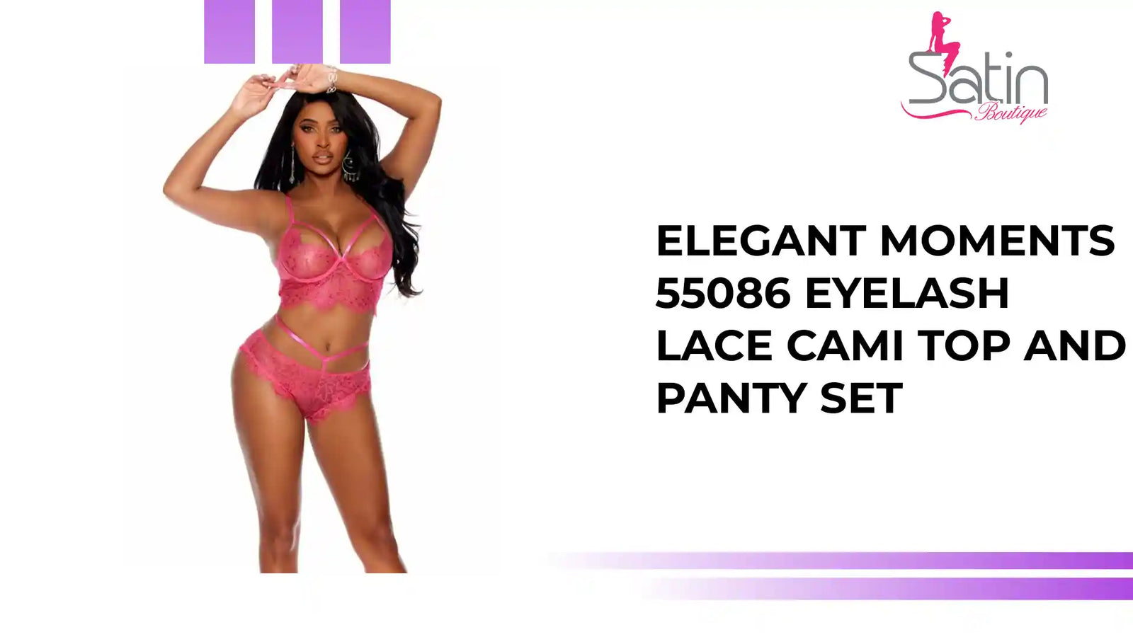 Камплект з топа і трусікаў Elegant Moments 55086 з карункамі і вейкамі ад @Outfy