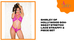 Shirley Of Hollywood SOH-96627 STRETCH LACE STRAPPY 2 PIECE SET by@Outfy