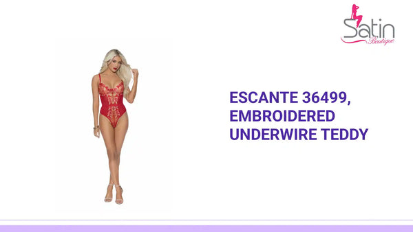 Escante 36499, Embroidered Underwire Teddy by@Outfy