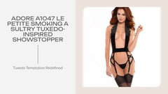 Adore A1047 le petite smoking a sultry tuxedo-inspired showstopper by@Outfy