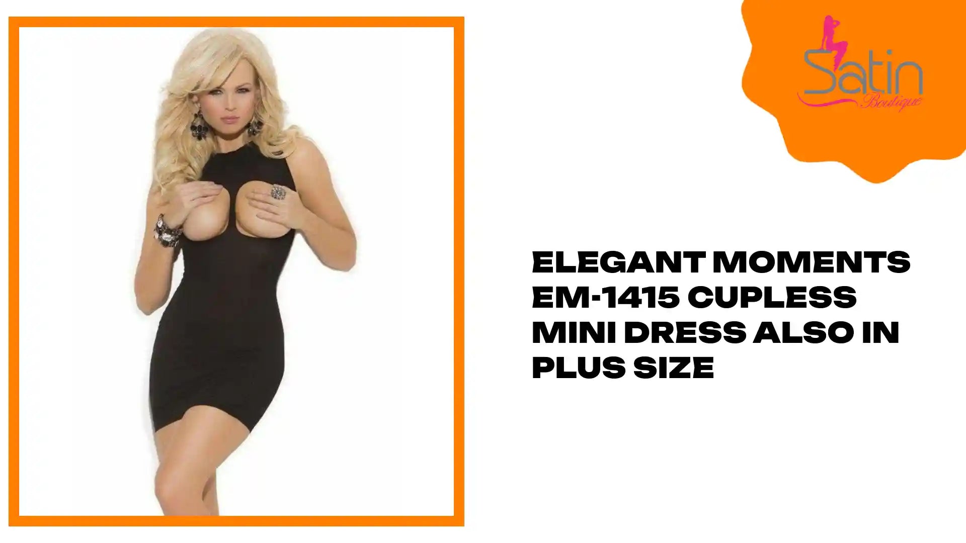 Elegant Moments EM-1415 Cupless Mini Dress Also in plus size by@Outfy