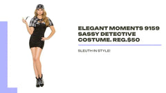 Elegant Moments 9159 Sassy Detective Costume. Reg.$50 by@Outfy
